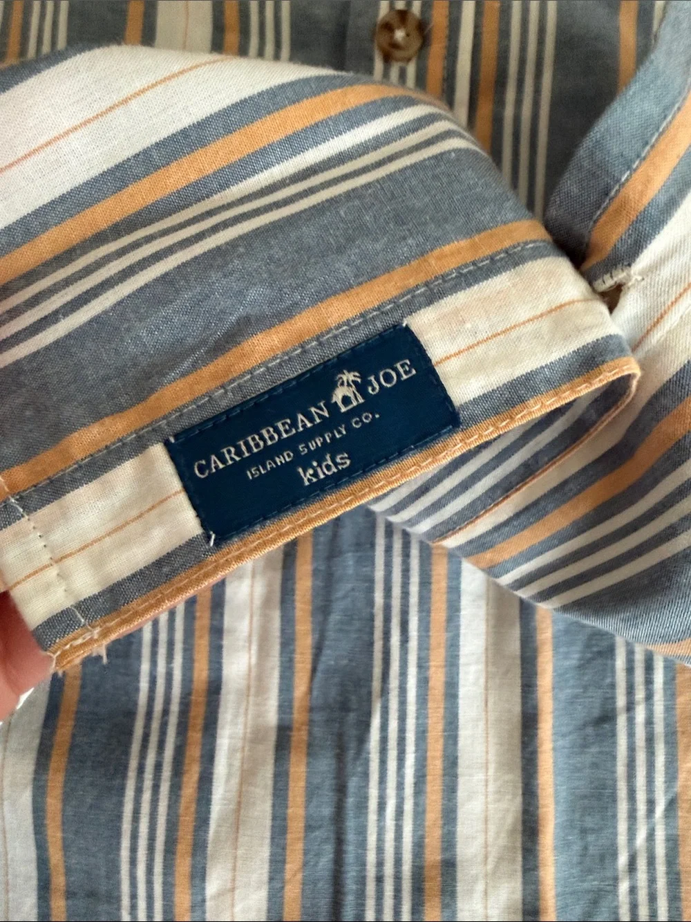 The Children's Place Light Blue and Yellow Plaid Button-Down Shirt, 14 NWT